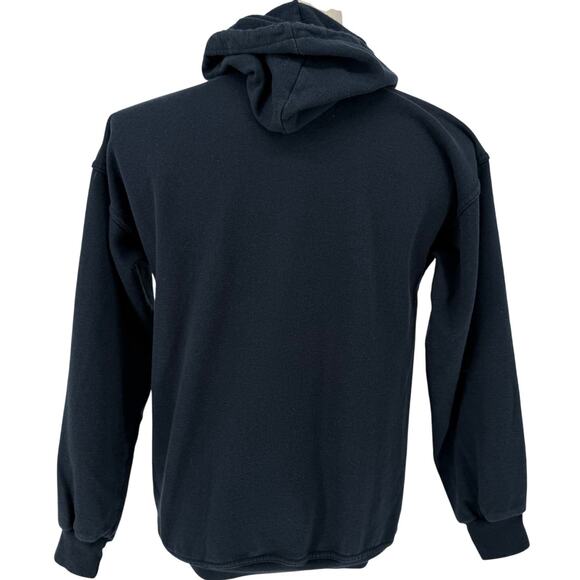 Universite Paris Sorbonne Embroidered Basic Hoodie Navy Blue Men's S Collegiate - Picture 3 of 4